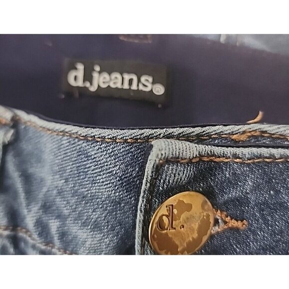 d. Jeans Blue AB Technology Tapered Leg Stretch High Rise Denim Women's 14W - Picture 10 of 10